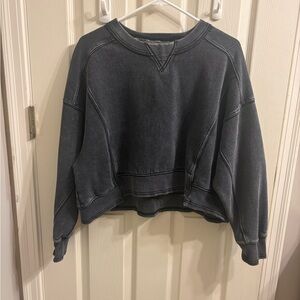 FP Movement Dark Gray Cropped Sweatshirt